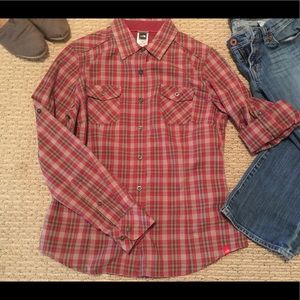 The North Face Plaid Button Up